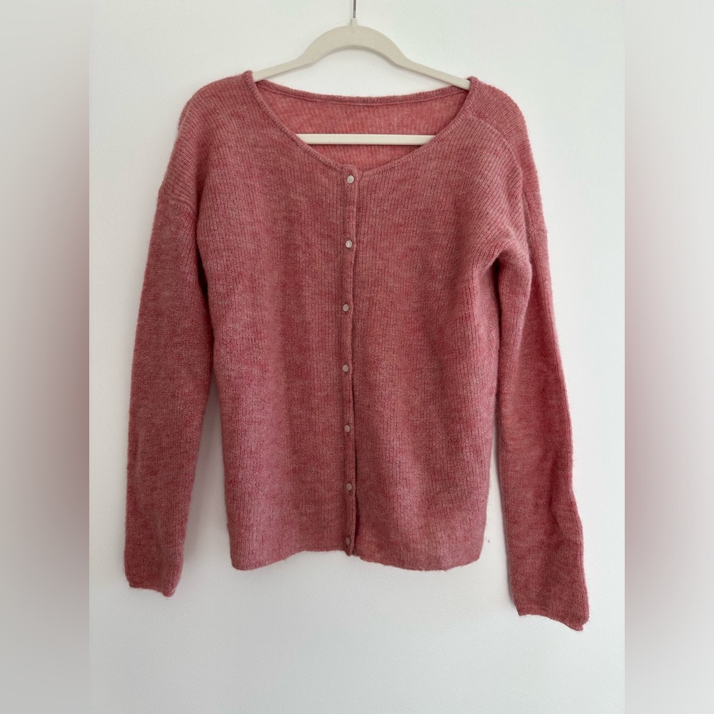 Sézane Gaspard Cardigan Rosewood (Size XS) - Picture 3 of 5